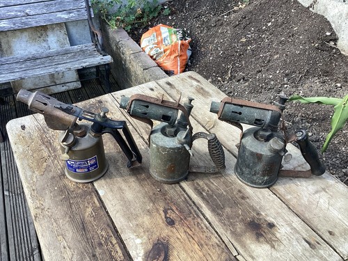 Vintage blowlamps from