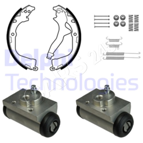 Brake shoe set - shoe, delphi