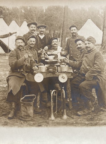 Rppc ww1 soldiers group pic - soldiers,