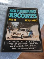 High Performance Escorts Mk2 Road Test Portfolio VGC RS2000 RS Mexico 1600 Sport