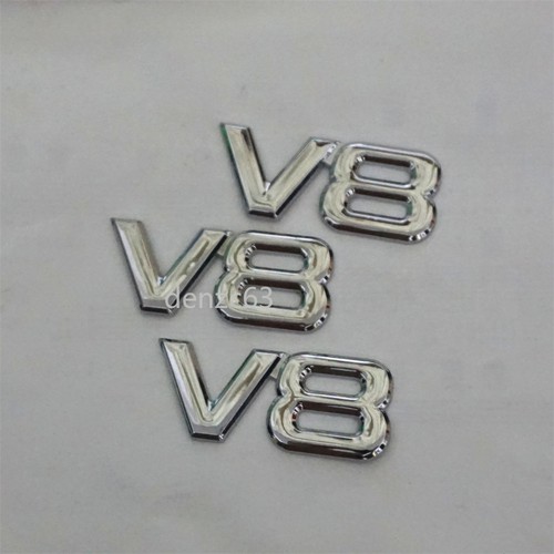 Small silver chrome v8 - small,
