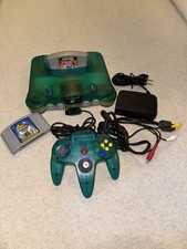 Japan Official N64 Nintendo 64 Clear Ice Blue Console NTSC-J Japanese Bundle