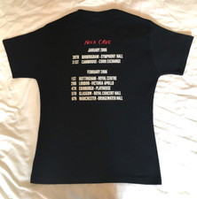 Vintage 2006 NICK CAVE UNWORN Deadstock UK Tour T-Shirt Ladies/Girls Med/LRG Tee
