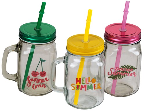 Summer design drinking mason - design,
