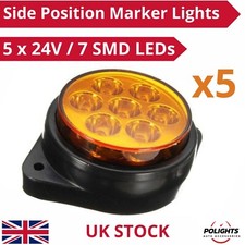 5x Orange Marker Side Led