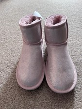NEXT girls pink fur lined