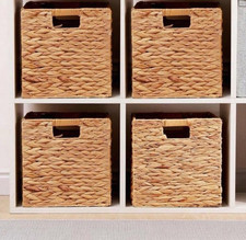 A Woven Seagrass Storage Basket Foldable