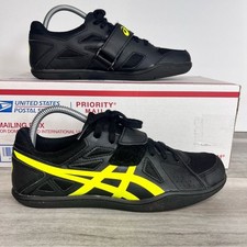 ASICS Hyper Throw 3 Track Shoes Mens 7 Black Safety Yellow Shot Put Discus