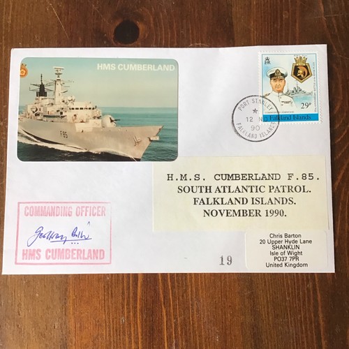 Hms cumberland signed - cumberland,