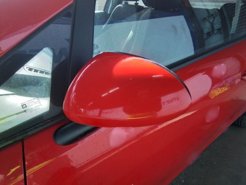 Wing mirror left red - wing, vauxhall
