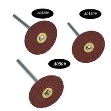 Aluminum Oxide Sandpaper Grinding Disc Square Hole Handle for Tooth Metal Polish