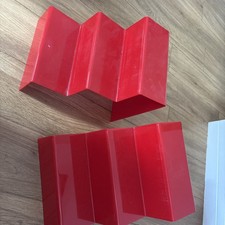 PAIR  of 3 STEP ACRYLIC DISPLAY PRODUCT RETAIL DISPLAY COUNTER STAND  STAND