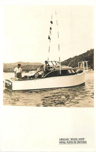 Postcard rppc lancha - , "rosse