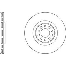 2x Brake Discs Vented For Alfa