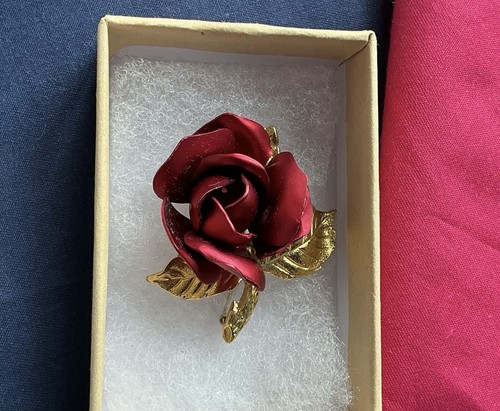 Vintage red rose - vintage,