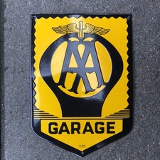 Garage enamel sign - garage,