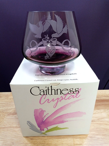 Caithness crystal glass footed - caithness,