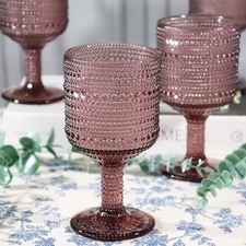 Vintage Style Hobnail Glass