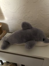 Cute Dolphin Soft Cuddly Toy Plush 13in Long Ex Cond Sea Creature All Ages