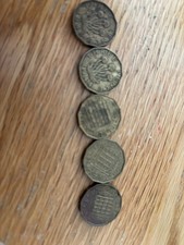 3 Pence Piece Coins Of Different Dates