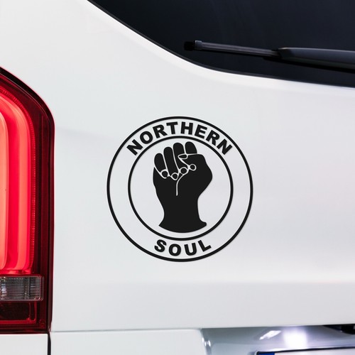 Northern soul fist decal - northern,