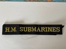 HM SUBMARINES CAP TALLY.