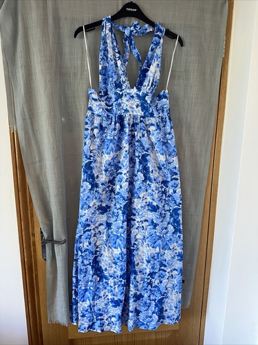 Bnwt zara blue white floral - blue,