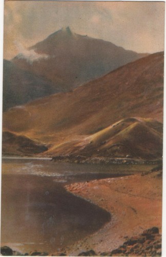 Colour postcard llyn - llyn, llydaw