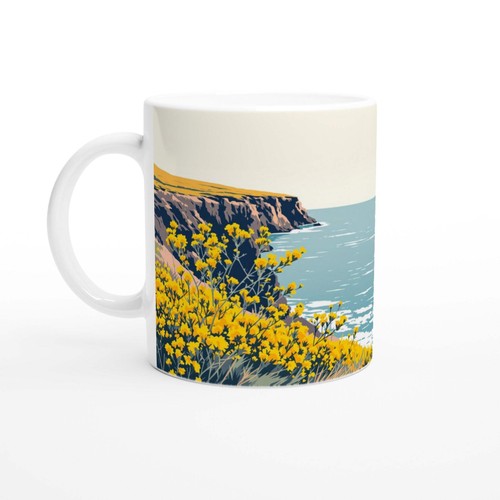 Gorse coastal moor - moor, yellow