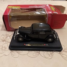 Vintage Bburago Citroen 15cv TA 1938 Model - Black - 1:24 scale