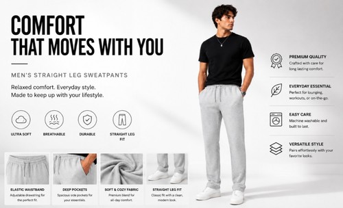 Mens plain fleece - plain, jogging