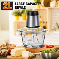Electric Food Chopper Vegetable Chopper Small Food Processor Meat Grinder 2L