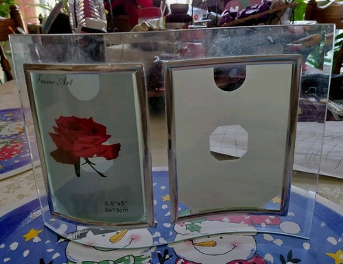 Curved glass double photo - glass,