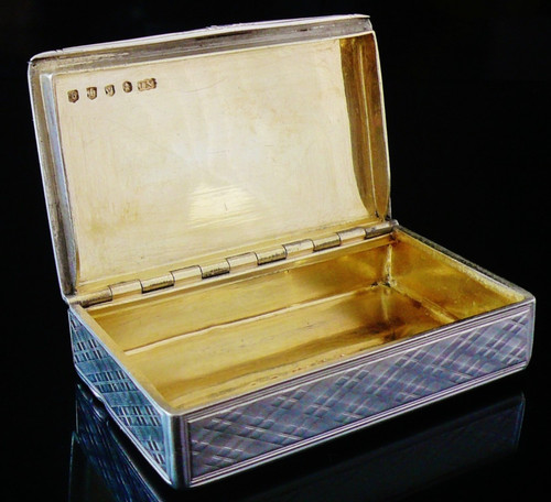 Scottish sterling silver snuff - sterling,