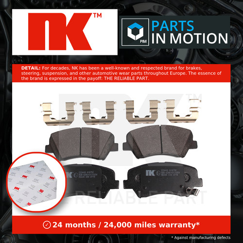 Brake pads set - pads, pro