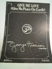 Give Me Love (Give Me Peace On Earth) - George Harrison - 1973 USA Sheet Music