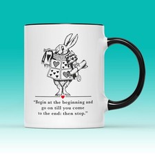 White Rabbit Quote Mug Tea