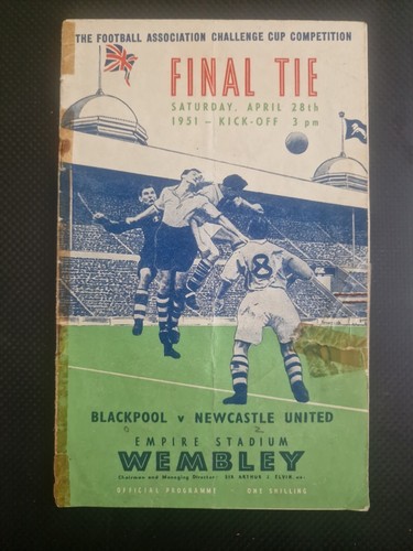 1951 cup final programme - fa,