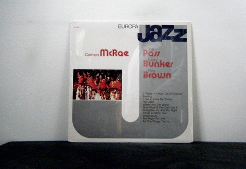 Carmen mcrae with joe - carmen,