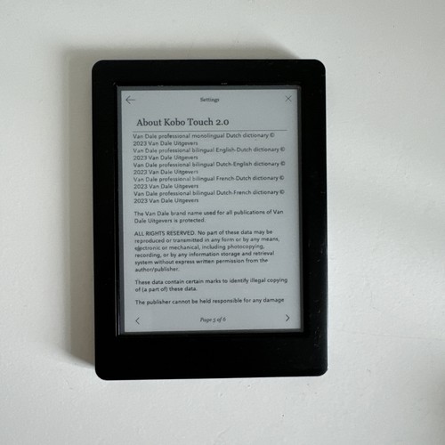Kobo touch reader tablet - touch, e-reader