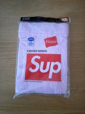 Supreme Hanes pink boxer