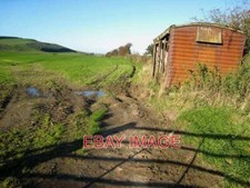 PHOTO  OLD RAILWAY WAGON NEAR
