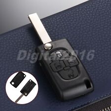 For Peugeot 1007 Ciirtoen C8 Folding Remote Key Shell Case Keyless Entry Blade