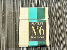 VINTAGE PLAYERS NO.6 CIGARETTE PACKET EMPTY SMOKING TOBACCIANA