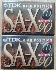 2 of TDK SA-X 90 High Position Type II Audio Cassette NEW and SEALED