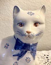 Vtg Rye Pottery Kitty Cat
