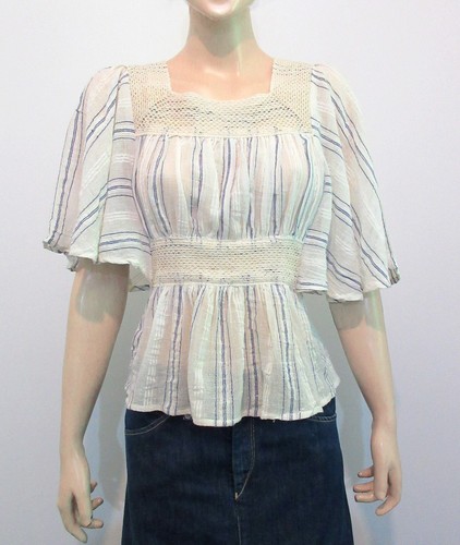 Vintage 1970s blue striped - vintage,