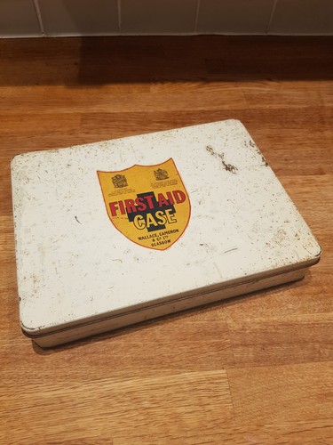 Vintage first aid kit case - kit,