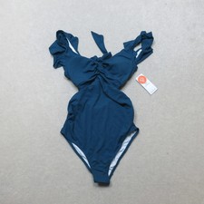 Charmo Women's One Piece Swimsuit High Waist Cut Out Maternity Bathing Suit S