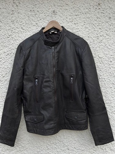Dkny brown leather jacket - dkny,